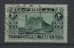 SYRIE - 1925-31 - Taxe TT N°YT. 34 - Tartous 2pi Noir Sur Bleu - Oblitéré / Used - Usati