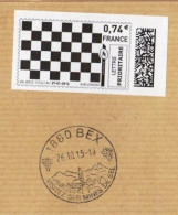 Mon Timbre En Ligne - Damier - TAD 1880 BEX Suisse Visitez Ses Mines De Sel (Ti1552) - Other & Unclassified