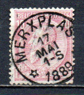 46 Gestempeld (sterstempel) MERXPLAS - COBA 25 Euro (zie Opm) - 1884-1891 Léopold II