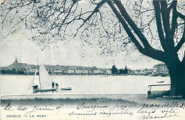  SUISSE  GENEVE  Le Port  Circulé 1905 - Altri & Non Classificati