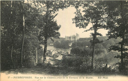  60  PIERREFONDS  Vue Sur Le Chateau Prise De La Terasse De La Muette - Pierrefonds