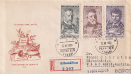 FDC 1959 REGISTERED  LITOMERICE - FDC