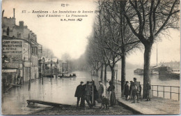 92 ASNIERES - Inondations De 1910 - Perspective De La Promenade  - Asnieres Sur Seine