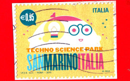 ITALIA - Usato - 2015 - Parco Scientifico Tecnologico San Marino-Italia - Robot - 0,95 - 2011-20: Afgestempeld