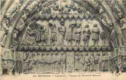  18   BOURGES   Cathédrale  Tympan Du Portail - Bourges