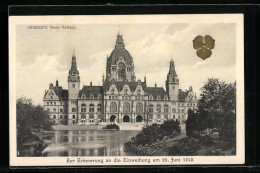 AK Hannover, Neues Rathaus Mit Teich  - Hannover