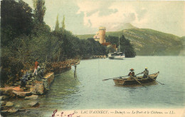  74  DUINGT   Le Port Et Le Château  LAC D'ANNECY - Duingt