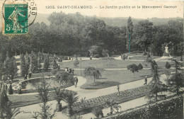  42  SAINT CHAMOND   Le Jardin Public Et Le Monument Carnot - Saint Chamond