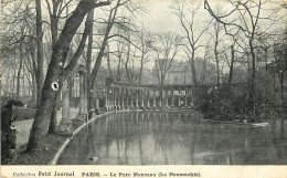  75  PARIS Le Parc Monceau  La Naumachie  COLLECTION PETIT JOURNAL - Parques, Jardines