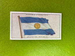 Player's Cigarettes Card Flags Of The League Of Nations - Argentina - Other & Unclassified