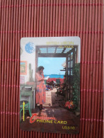 Phonecard Woman Phone 13CBVB Used Rare - Isole Vergini