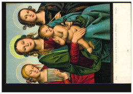 Künstler-AK Perugino: Maria Mit Kinde Und Mit Zwei Heiligen, Ungebraucht - Ohne Zuordnung