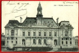 37 - TOURS -- L'HÔTEL DE VILLE - CPA ANIMÉE (386)_CP200 - Tours