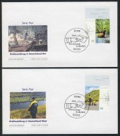 2481-2482 Post Briefzustellung In Ost Und West 2005 Auf 2 FDC ESSt Bonn - Lettres & Documents