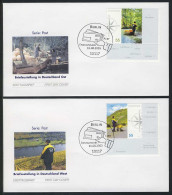 2481-2482 Post Briefzustellung In Ost Und West 2005 Auf 2 FDC ESSt Berlin - Storia Postale