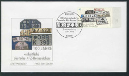 2551 KFZ-Kennzeichen FDC Berlin - Storia Postale