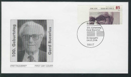 2538 Gerd Bucerius Auf FDC Berlin - Briefe U. Dokumente