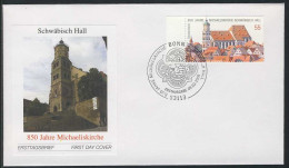 2522 Michaeliskirche Schwäbisch Hall FDC Bonn - Storia Postale