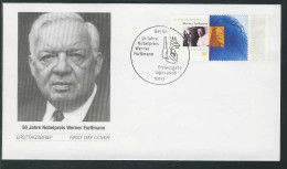 2573 Nobelpreis Medizin Werner Forßmann FDC Berlin - Lettres & Documents