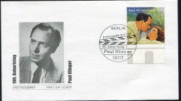 2611 Paul Klinger - Marke Auf FDC ESSt Berlin - Lettres & Documents