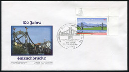 2345 Salzachbrücke - Nassklebend Auf FDC Berlin - Covers & Documents