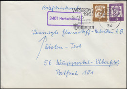 Landpost-Stempel 3401 Herbershausen Auf Briefdrucksache GÖTTINGEN 23.4.1963 - Otros & Sin Clasificación