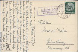Landpost-Stempel Göhrde Forst über DAHLENBURG LAND 4.2.1936 Auf AK Gebirgssee - Lettres & Documents
