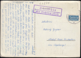 Landpost-Stempel Bleibuir über MECHERNICH (EIFEL) 21.7.1955 Auf Passender AK  - Otros & Sin Clasificación
