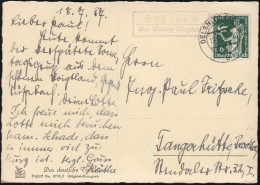 Landpost-Stempel Süßebach über OELSNITZ (VOGTLAND) 19.7.1935 Auf AK Volkslied - Lettres & Documents