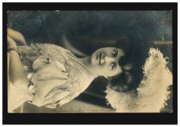Mode-AK Frau Mit Hut Und Perlenkette - Biedemeier, NEUSS 1908 - Mode