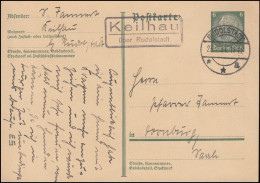 Landpost-Stempel Keilhau über RUDOLSTADT 23.1.1934 Auf Postkarte P 218I - Covers & Documents