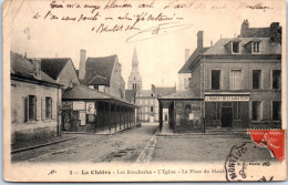 36 LA CHATRE - Les Boucheries Et La Place Du Marche  - La Chatre