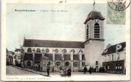 94 ARCUEIL CACHAN - L'eglise, Place Du Marche. - Arcueil