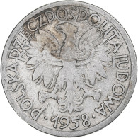 Pologne, 2 Zlote, 1958, Warsaw, Aluminium, TB+, KM:46 - Pologne