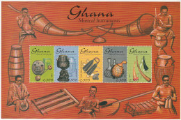 GHANA - BLOC N°299 ** (1996) Instruments De Musique - Ghana (1957-...)