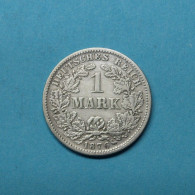 Deutsches Reich 1876 F 1 Mark Kleiner Adler Silber (M4842 - Otros & Sin Clasificación