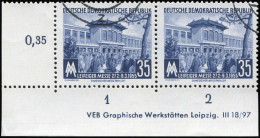 DDR, 1955, Gef.gestempelt, Paar - Other & Unclassified