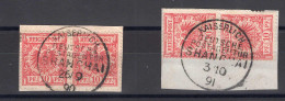 Deutsche Auslandspost China, Vorläufer, 1890, V 47 B, ... - Sonstige & Ohne Zuordnung