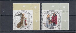 2285-2286 Weihnachten 2002: ER-Satz Oben Rechts Vollstempel ESSt Berlin - Used Stamps