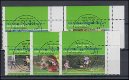 2324-2328 Sporthilfe Fußball-WM 2003: ER-Satz O.r. Vollstempel ESSt Berlin ET-O - Used Stamps