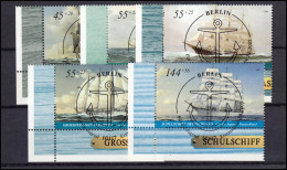 2464-2468 Jugend Großsegler 2005: ER-Satz U.l. Vollstempel ESSt Berlin - Used Stamps