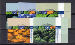 2423-2427 Klimazonen 2004: ER-Satz O.r.. Vollstempel ESSt Berlin-Zentrum 7.10.04 - Used Stamps