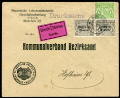 Altdeutschland Bayern, 1919, D 17 Y, 36, Brief - Covers & Documents