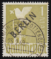 17c Schwarzaufdruck 1 Mark O Helloliv, Gelbgrüne Fluoreszenz Geprüft - Used Stamps