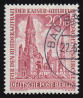 108 Kaiser-Wilhelm-Gedächtniskirche 20+10 Pf O Gestempelt Geprüft - Oblitérés