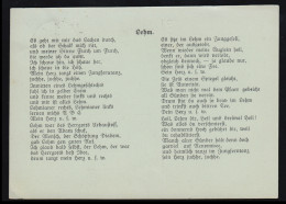 Lyrik-AK Lehmlied: Es Geht Mir Das Lachen Durch ..., HOFHEIM (TAUNUS) 14.3.30   - Altri & Non Classificati