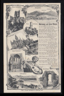Lyrik-AK Karl Simrock: Warnung Vor Dem Rhein, REMAGEN 19.7.1910 - Autres & Non Classés