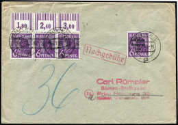 Berlin Vorläufer, 1948, 37 I OR(3) + SBZ, Brief - Andere & Zonder Classificatie