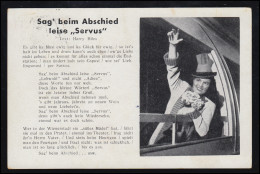 Lyrik-AK Sag Beim Abschied Leise "Servus", GRÜNAU (ALMTAL OBERDONAU) 13.4.1943 - Autres & Non Classés