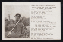 Lyrik-AK Volksliederkarte: Ich Bin Nur Ein Armer Wandergesell ..., Ungebraucht - Andere & Zonder Classificatie